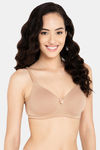 Clovia Padded Non Wired Full Coverage T-Shirt Bra - Nude — thumbnail 2