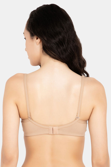 Clovia Padded Non Wired Full Coverage T-Shirt Bra - Nude — image 4