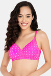 Clovia Padded Non Wired Full Coverage T-Shirt Bra - Pink — thumbnail 1