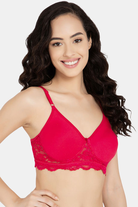 Clovia Double Layered Non Wired Full Coverage T-Shirt Bra - Pink — image 2