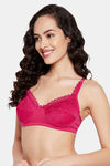 Clovia Padded Non-Wired Full Coverage T-Shirt Bra - Pink — thumbnail 3