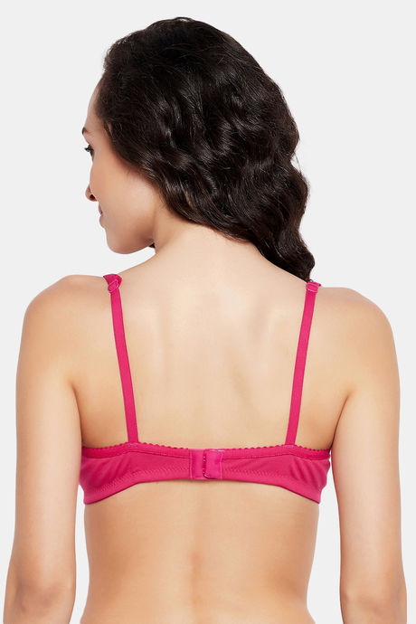 Clovia Padded Non-Wired Full Coverage T-Shirt Bra - Pink — image 4