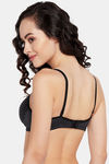 Clovia Padded Non-Wired Full Coverage T-Shirt Bra - Black — thumbnail 4
