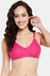 Clovia Padded Non-Wired Full Coverage T-Shirt Bra - Pink — thumbnail 1