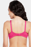 Clovia Padded Non-Wired Full Coverage T-Shirt Bra - Pink — thumbnail 4