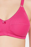 Clovia Padded Non-Wired Full Coverage T-Shirt Bra - Pink — thumbnail 5