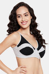 Clovia Padded Non-Wired Full Coverage T-Shirt Bra - Grey — thumbnail 2