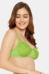 Clovia Double Layered Non-Wired Full Coverage T-Shirt Bra - Green — thumbnail 2