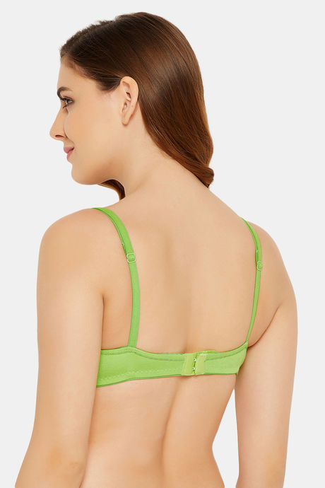 Clovia Double Layered Non-Wired Full Coverage T-Shirt Bra - Green — image 4