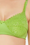 Clovia Double Layered Non-Wired Full Coverage T-Shirt Bra - Green — thumbnail 5