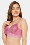 Clovia Padded Non-Wired Full Coverage Bralette - Pink — thumbnail 1