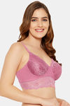 Clovia Padded Non-Wired Full Coverage Bralette - Pink — thumbnail 2
