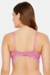 Clovia Padded Non-Wired Full Coverage Bralette - Pink — thumbnail 3