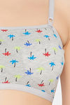 Clovia Padded Non Wired Full Coverage T-Shirt Bra - Grey — thumbnail 5