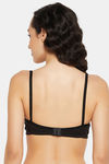 Clovia Double Layered Non Wired Full Coverage T-Shirt Bra - Black — thumbnail 4