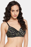 Clovia Padded Non Wired Full Coverage T-Shirt Bra - Black — thumbnail 3