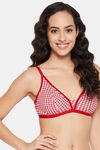 Clovia Double Layered Non Wired Medium Coverage T-Shirt Bra - Red — thumbnail 3