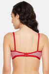 Clovia Double Layered Non Wired Medium Coverage T-Shirt Bra - Red — thumbnail 4