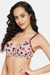 Clovia Padded Non Wired Full Coverage T-Shirt Bra - Pink — thumbnail 2