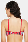 Clovia Padded Non Wired Full Coverage T-Shirt Bra - Red — thumbnail 4