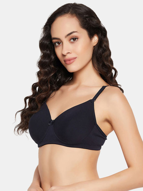 Clovia Padded Non Wired Full Coverage T-Shirt Bra - Blue — image 2