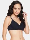 Clovia Padded Non Wired Full Coverage T-Shirt Bra - Blue — thumbnail 3