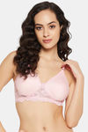 Clovia Padded Non Wired Full Coverage T-Shirt Bra - Pink — thumbnail 1