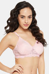 Clovia Padded Non Wired Full Coverage T-Shirt Bra - Pink — thumbnail 3