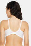 Clovia Double Layered Non Wired Full Coverage T-Shirt Bra - White — thumbnail 4