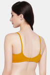 Clovia Padded Non Wired Medium Coverage T-Shirt Bra - Yellow — thumbnail 4