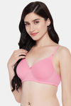 Clovia Padded Non Wired Medium Coverage T-Shirt Bra - Pink — thumbnail 2
