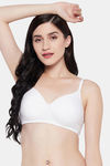 Clovia Padded Non Wired Full Coverage T-Shirt Bra - White — thumbnail 1