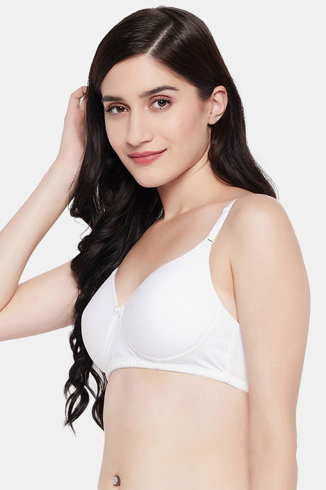 Clovia Padded Non Wired Full Coverage T-Shirt Bra - White — image 2
