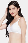 Clovia Padded Non Wired Full Coverage T-Shirt Bra - White — thumbnail 2