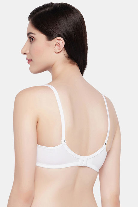 Clovia Padded Non Wired Full Coverage T-Shirt Bra - White — image 4
