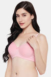Clovia Padded Non Wired Medium Coverage T-Shirt Bra - Pink — thumbnail 2