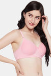 Clovia Padded Non Wired Medium Coverage T-Shirt Bra - Pink — thumbnail 3