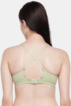 Clovia Padded Non Wired Medium Coverage T-Shirt Bra - Green — thumbnail 5