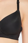 Clovia Padded Non Wired Full Coverage T-Shirt Bra - Black — thumbnail 6