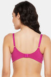 Clovia Double Layered Non Wired Full Coverage Bralette - Magenta — thumbnail 4