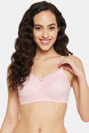 Clovia Double Layered Non Wired Full Coverage Bralette - Pink — thumbnail 1