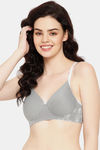 Clovia Padded Non Wired Full Coverage T-Shirt Bra - Grey — thumbnail 1