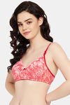 Clovia Padded Non-Wired Full Coverage T-Shirt Bra - Orange — thumbnail 2