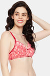 Clovia Padded Non-Wired Full Coverage T-Shirt Bra - Orange — thumbnail 3