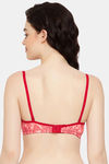 Clovia Padded Non-Wired Full Coverage T-Shirt Bra - Orange — thumbnail 4