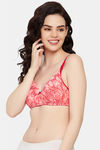 Clovia Padded Non-Wired Full Coverage T-Shirt Bra - Orange — thumbnail 5