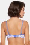 Clovia Padded Non-Wired Full Coverage T-Shirt Bra - Blue — thumbnail 4