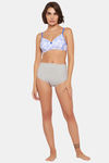 Clovia Padded Non-Wired Full Coverage T-Shirt Bra - Blue — thumbnail 6