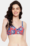 Clovia Padded Non-Wired Full Coverage T-Shirt Bra - Orange — thumbnail 1