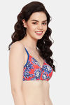 Clovia Padded Non-Wired Full Coverage T-Shirt Bra - Orange — thumbnail 3